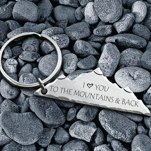 Mountain Keychain - Hiking - To My Adventurous Wife - Never Stop Hiking - Ukgkzv15001