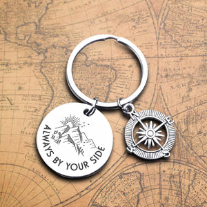 Compass Keychain - Family - To My Son - Always By Your Side - Ukgkw16003