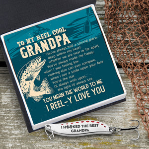 Fishing Spoon Lure - Fishing - To My Grandpa - You Mean The World To Me - Ukgfaa20003