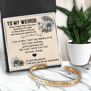 Skull Bracelet - Skull - To My Weirdo - How Much You Mean To Me - Ukgbzf13003
