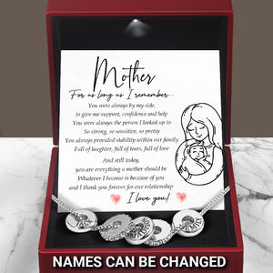 Personalised Together Necklace - Family - To My Mother - You Are Everything A Mother Should Be - Ukgnzz19002