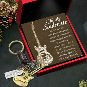 Vintage Guitar Bass Keychain - To My Soulmate - My Soul Has Loved You For A Thousand Years - Ukgkzr13002
