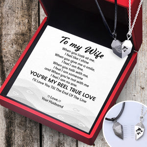 Magnetic Love Necklaces - Fishing - To My Wife - You're My Reel True Love - Ukgnni15003