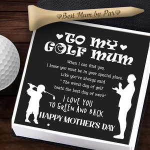 Wooden Golf Tee - Golf - To My Mum - Happy Mother's Day - Ukgah19001