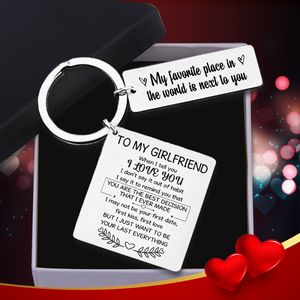 Calendar Keychain - Family - To My Girlfriend - I Just Want To Be Your Last Everything - Ukgkr13006