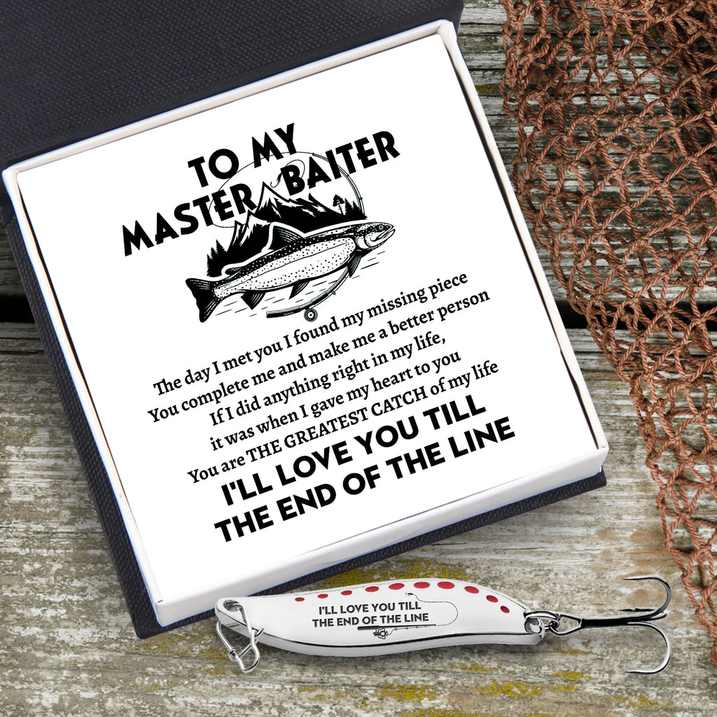 Fishing Spoon Lure - Fishing - To My Master Baiter - I Love You More T -  Love My Soulmate