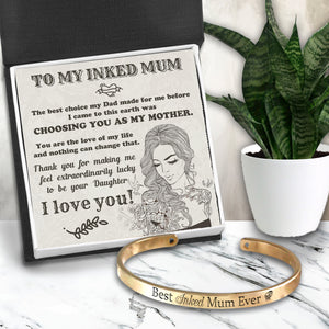 Skull Bracelet - Tattoo - To My Inked Mum - Choosing You As My Mother - Ukgbzf19004