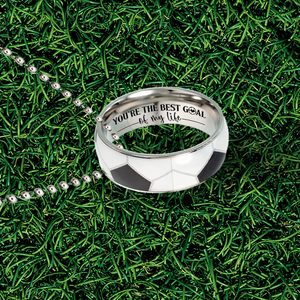 Football Pendant Necklace - Football - To My Gorgeous - You Are The Best Decision I Ever Made - Ukgnfh13001