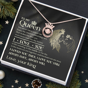 Crown Necklace - Beard - To My Queen - I Loved You Then, I Love You Still - Ukgnzq13008