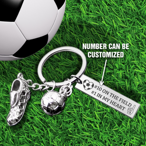 Personalised Engraved Football Shoe Keychain - Football - To My Son - From Mom - I Will Be Always Your No.1 Fan - Ukgkbh16004