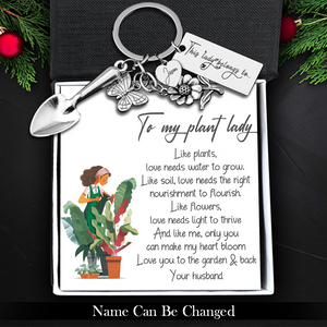 Personalised Garden Keychain - Garden - To My Plant Lady - Love You To The Garden And Back - Ukgkdy15001