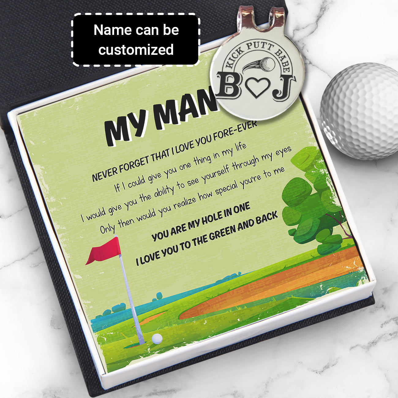 Personalised Golf Marker - Golf - To My Man - I Love You - Ukgata26003