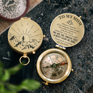 Engraved Compass - Hiking - To My Mum - Love You Always - Ukgpb19003