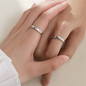 Mountain Sea Couple Promise Ring - Adjustable Size Ring  - Family - To My Man - In Your Heart, I Have Found My Love - Ukgrlj26003