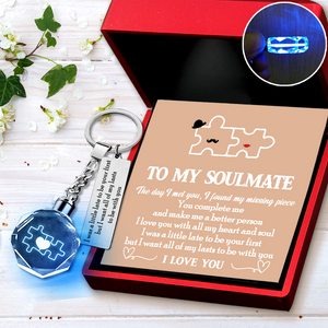 Led Light Keychain - Family - To My Soulmate - I Want All Of My Last To Be With You - Ukgkwl13004