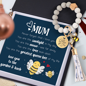 Bee Silicone Bracelet Keychain - Garden - To My Mum - Love You To The Garden And Back - Ukgkzt19001
