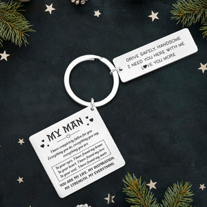 Calendar Keychain - Family - To My Man - My Strength, My Everything - Ukgkr26026