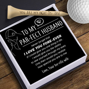 Wooden Golf Tee - Golf - To My Par-fect Husband - How Special You Are To Me - Ukgah14002