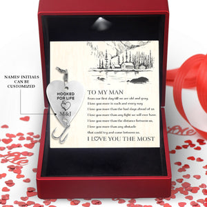 Personalised Heart Fishing Lure - To My Man - I Love You The Most - Ukgfc26002