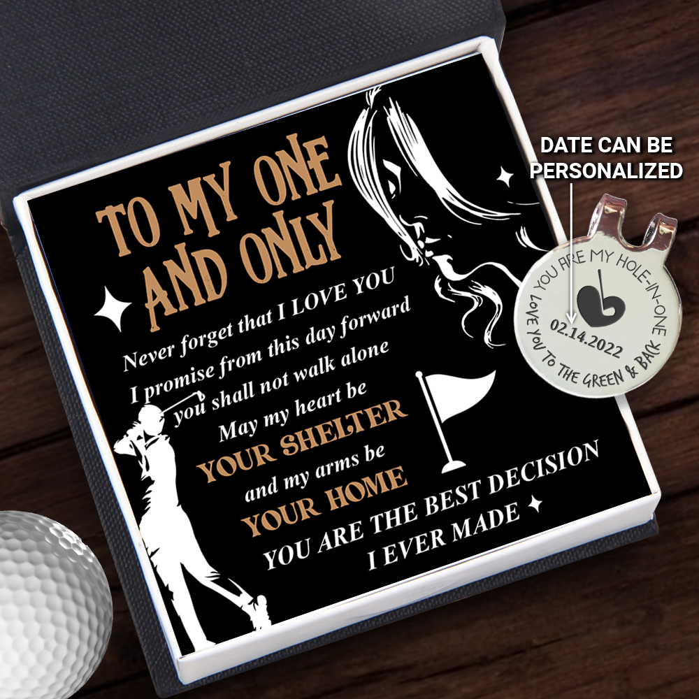 Personalised Golf Marker - Golf - To My One And Only - May My Heart Be Your Shelter - Ukgata13008