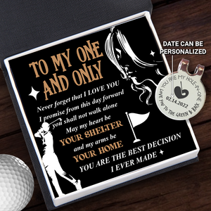 Personalised Golf Marker - Golf - To My One And Only - May My Heart Be Your Shelter - Ukgata13008