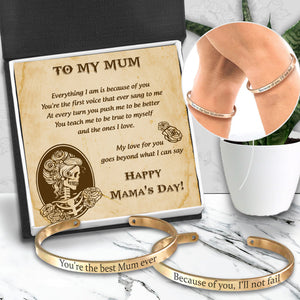 Mum & Daughter Bracelets - Skull - To My Mum - My Love For You Goes Beyond What I Can Say - Ukgbt19007