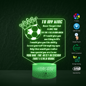 3D Led Light - Football - To My Man - You Are The Best Decision That I Ever Made - Ukglca26007