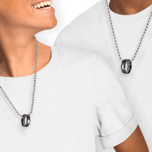 Couple Pendant Necklaces - Family - To My Man - I Love You More Than Words Can Show - Ukgnw26016
