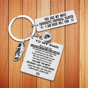 Football Calendar Keychain - Football - To My Man - You Are The Best Decision That I Ever Made - Ukgkra26003