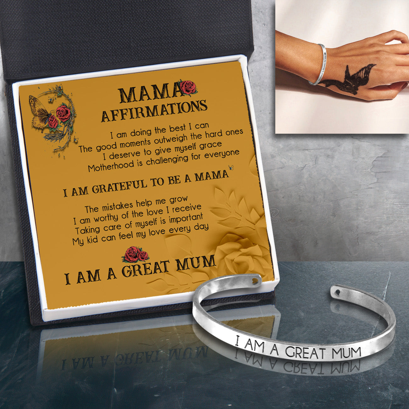 Mum Bracelet - Skull - To A New Mum - I Am A Great Mum - Ukgbzf19007