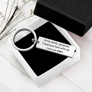 Engraved Keychain - Family - To My Gorgeous - Never Forget That I Love You - Ukgkc13006