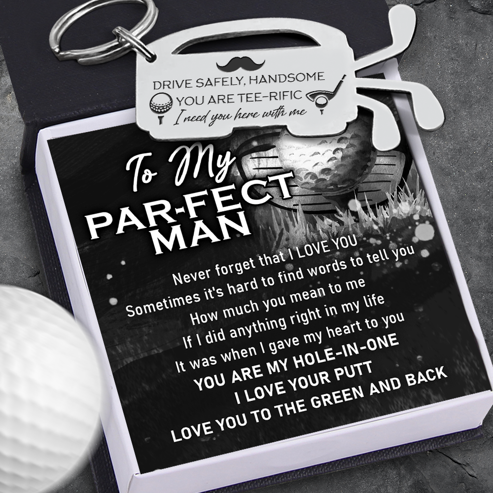 Golf Club Bag Keychain - Golf - To My Par-fect Man - You Are My Hole-In-One - Ukgkew26001