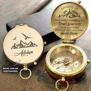 Personalised Engraved Compass - Travel - To My Son - To My Daughter - Ukgpb16011