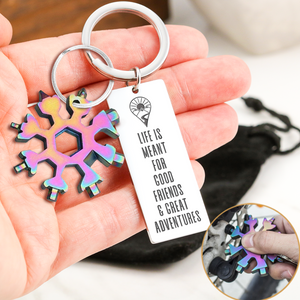 Multitool Keychain - Hiking - To My Best Hiking Partner - Life Is Meant for Good Friends & Great Adventures - Ukgktb33002
