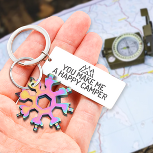 Outdoor Multitool Keychain - Camping - To My Man - You Make Me A Happy Camper - Ukgktb26011