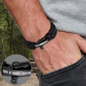 Paracord Rope Bracelet - Camping - To My Man - I'll Keep Choosing You - Ukgbxa26014