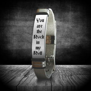 Fashion Bracelet - Guitar - To My Rockin' Man - You Are The Rock In My Roll - Ukgbe26001