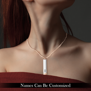 Personalised Hidden Message Necklace - Family - To My Bae - Loving You Keeps Me Happy - Ukgnnj13002