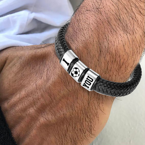 Leather Bracelet - Football - To My Man - You're The Best Goal Of My Life - Ukgbzl26028