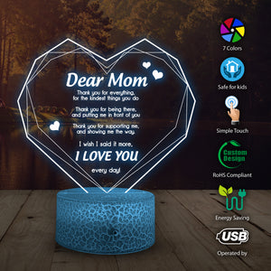 Heart Led Light - Family - To Mom - I Love You - Ukglca19005