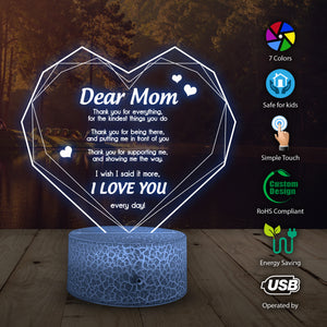 Heart Led Light - Family - To Mom - I Love You - Ukglca19005