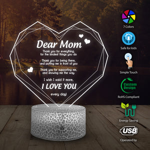 Heart Led Light - Family - To Mom - I Love You - Ukglca19005