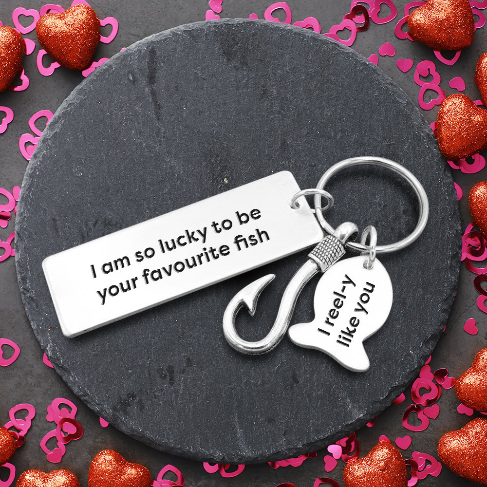 Fishing Hook Keychain - Fishing - To My Boyfriend - You Are The Greatest Catch of My Life - Ukgku12004 Standard Box