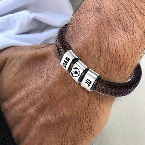 Personalised Leather Bracelet - Football - To My Man - You Are The Best Goal Of My Life - Ukgbzl26037