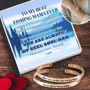 Mum & Son Bracelets - Fishing - To My Mum - I Love You More Than Fish Love Water - Ukgbt19013