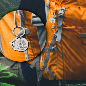 Compass Keychain - Hiking - To My Man - Everyday Is A Thrill With You - Ukgkw26018