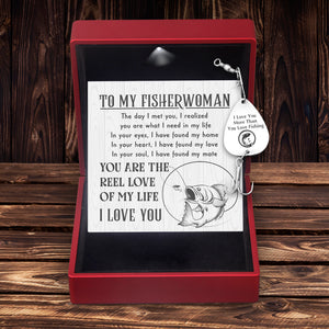 Engraved Fishing Hook - To My Fisherwoman - You Are The Reel Love Of My Life - Ukgfa13008