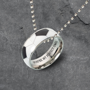 Football Pendant Necklace - Football - To My Gorgeous - Being Together Gives Me Life's Best View - Ukgnfh13003