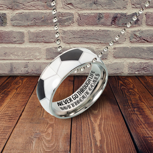 Football Pendant Necklace - Football - To My Son - We'll Be Always Your No.1 Fan - Ukgnfh16001