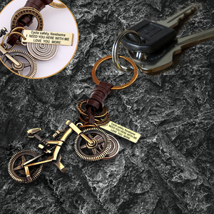 Engraved Cycling Keychain - Cycling - To My Man - I Will Hook Up With No One But You - Ukgkaq26008